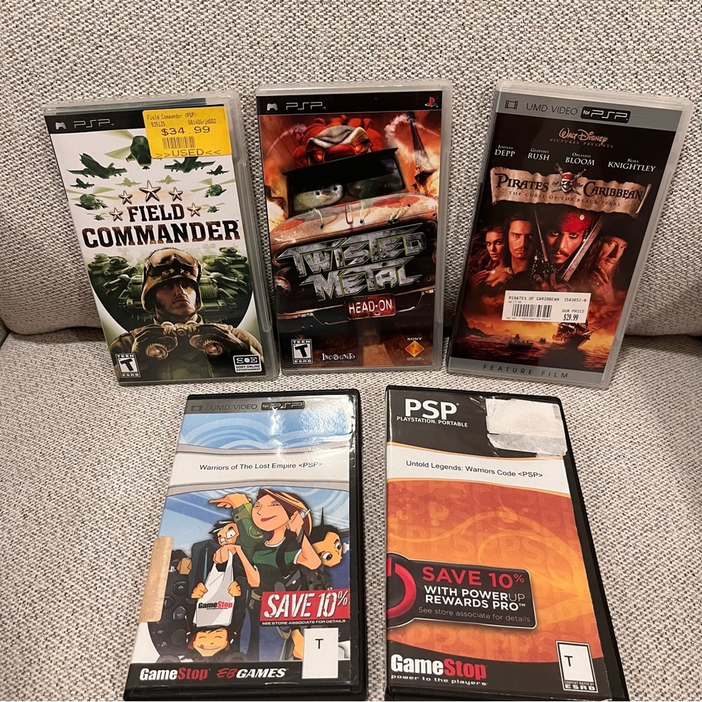 PSP Games Sony PlayStation Portable Bundle of 5 Games